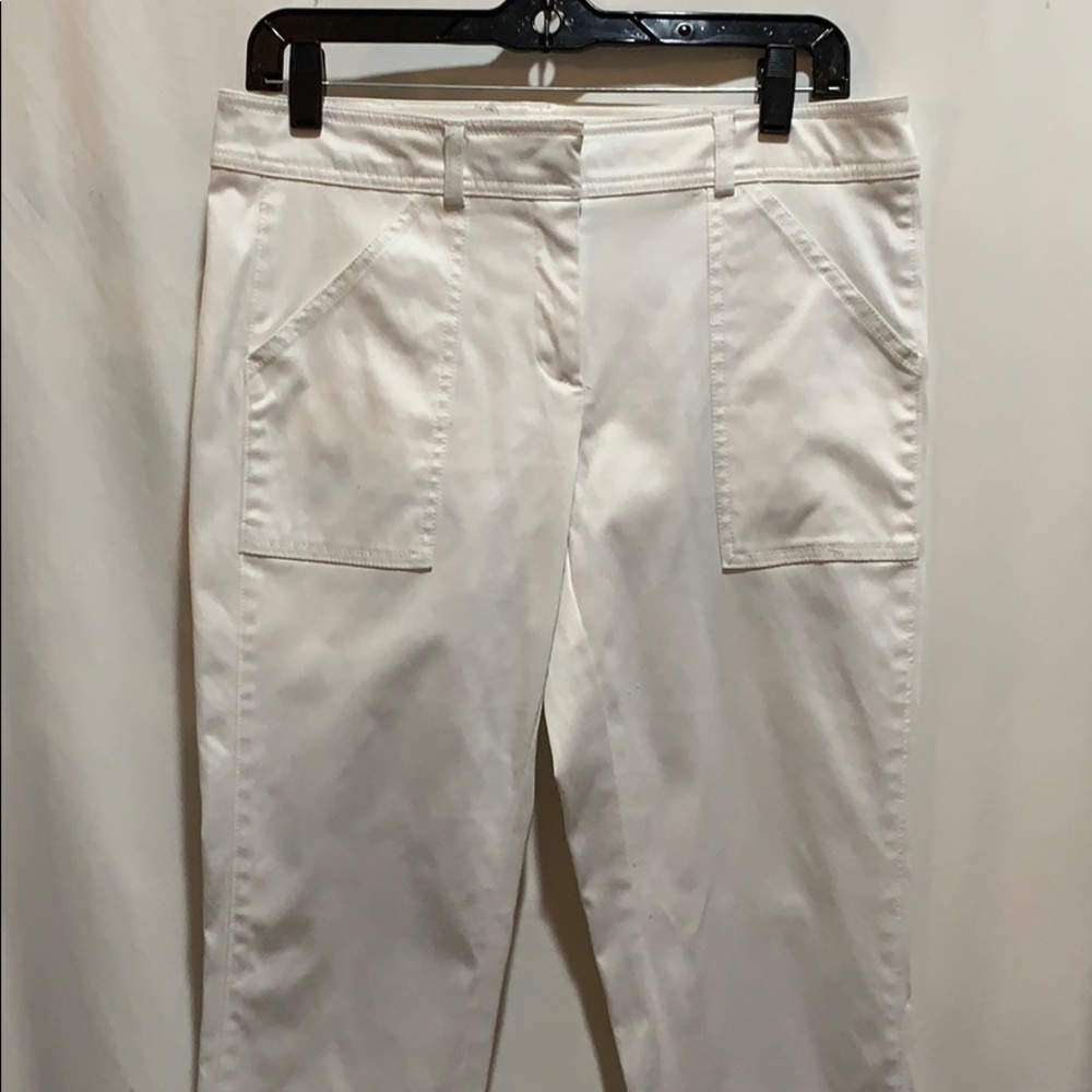 NEW YORK CO SZ 8 WHITE STRAIGHT LEG/ZIPPER ANKLE